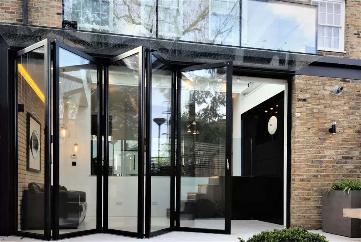 High quality custom villa interior folding sliding doors household heavy duty folding door