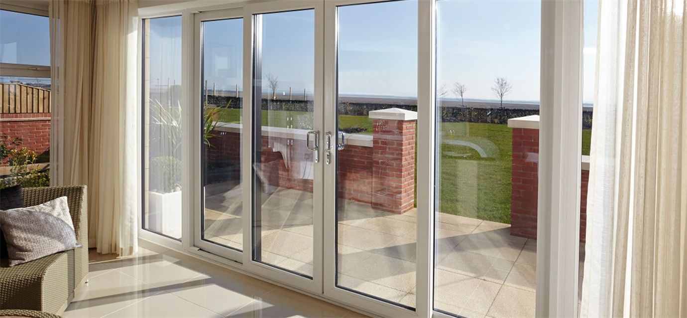 American style villa aluminium tempered glass soundproof modern casement patio door
