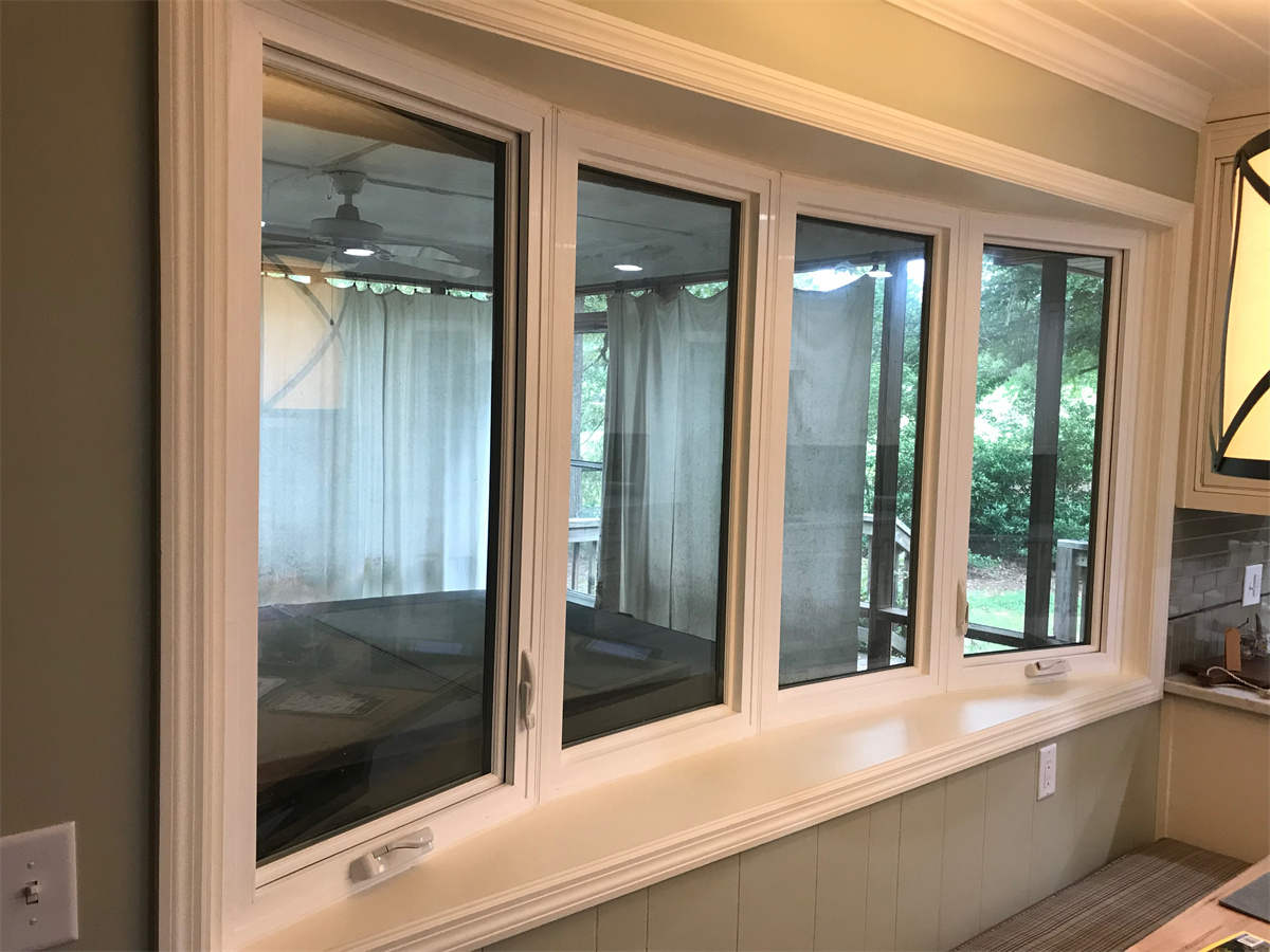 New design villa living room aluminium horizontal small crank out casement windows