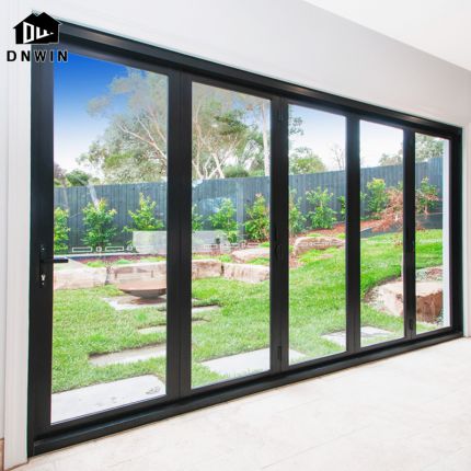 Modern Design Houses Aluminium Energy Saving Glass Bifolding Doors