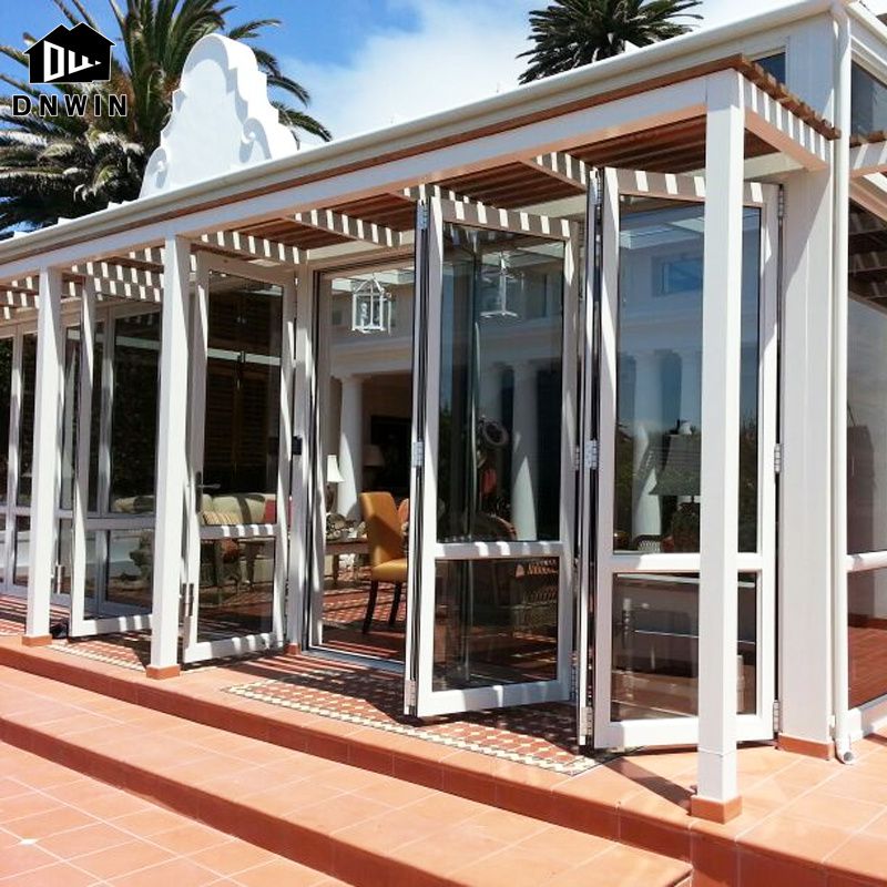 aluminum glass folding door