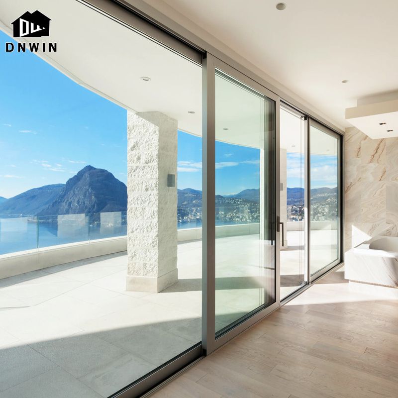 Custom High Quality Aluminium Security Triple Sliding Glass Doors