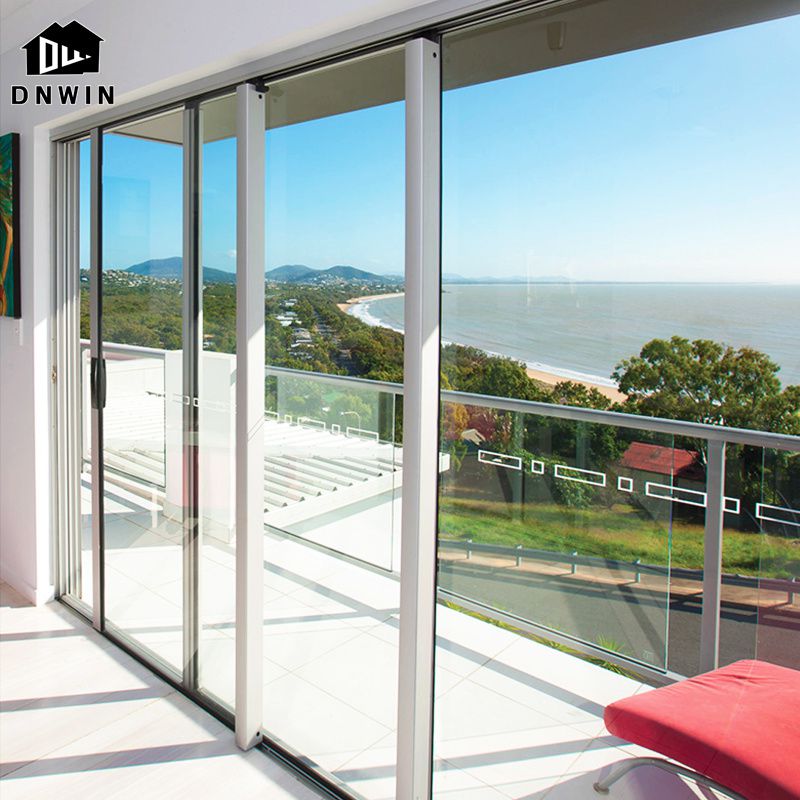 Custom High Quality Aluminium Security Triple Sliding Glass Doors