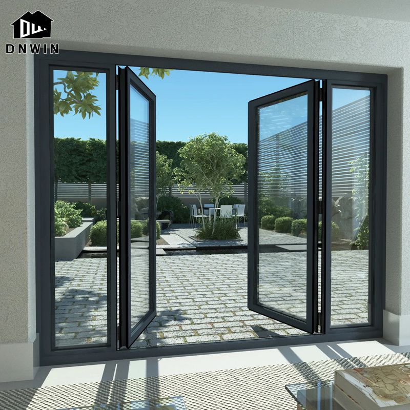 Factory Made Villa Balcony Aluminium Inswing Casement Patio Door
