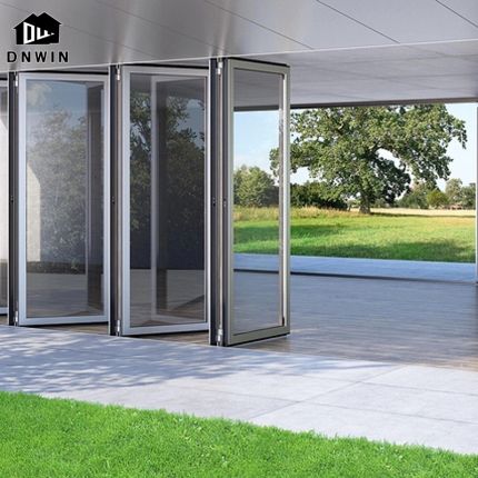 glass folding patio door