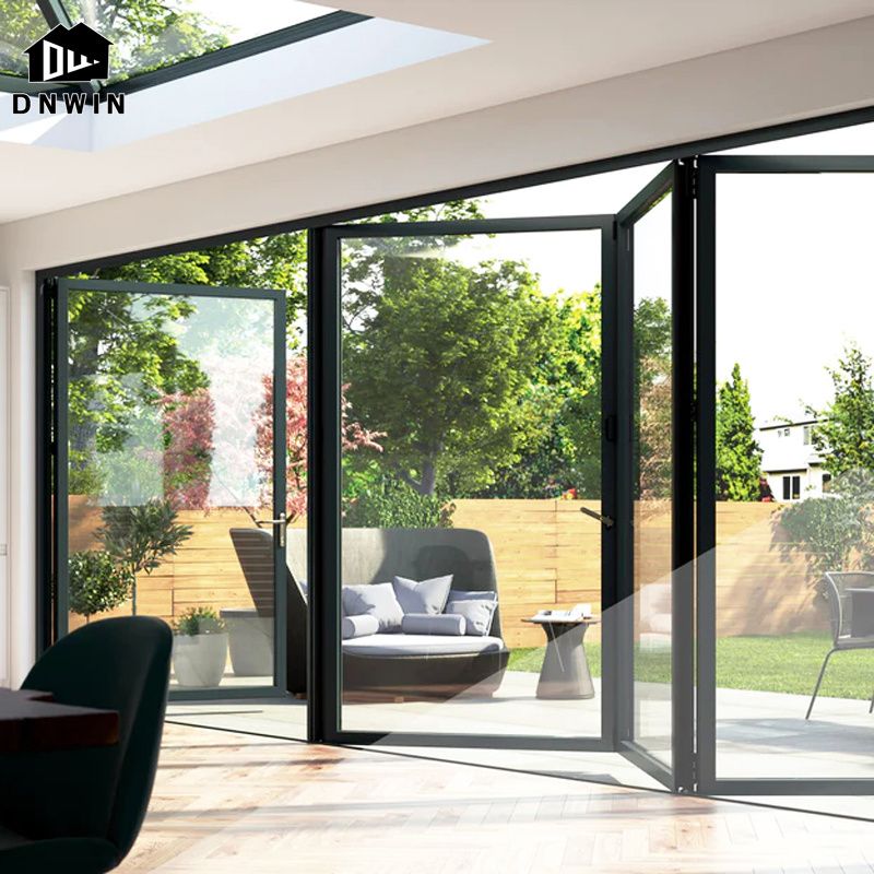 folding glass patio door