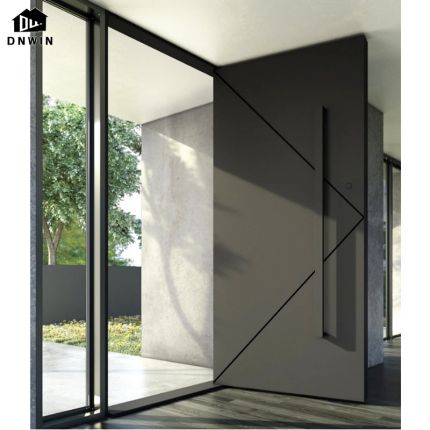 Popular style aluminium modern external security burglar proof pivot door