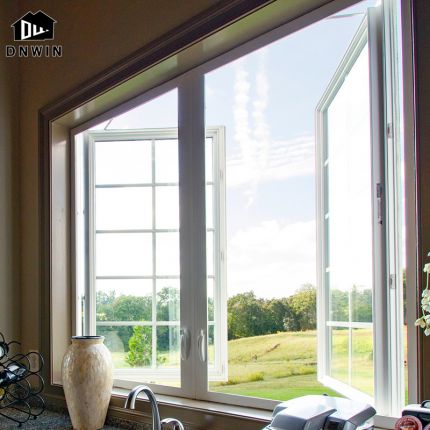 New design villa living room aluminium horizontal small crank out casement windows