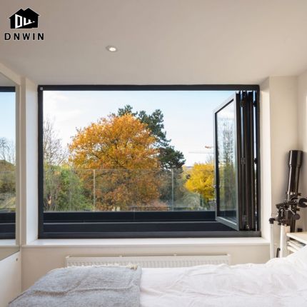 Glass bi-fold window