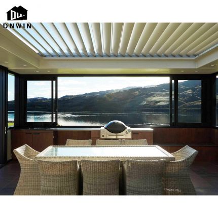 Modern style villa high quality aluminium hurricane impact proof horizontal sliding window