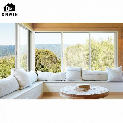 Factory customized high end villa aluminium tempered glass thermal break sliding windows