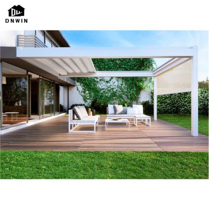 High quality pavilion customized villa backyard aluminium modern waterproof smart gazebos