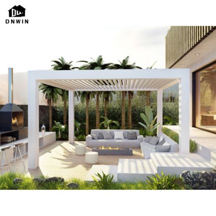 High quality outdoor pergola factory customized villa patio aluminium modern pavilion